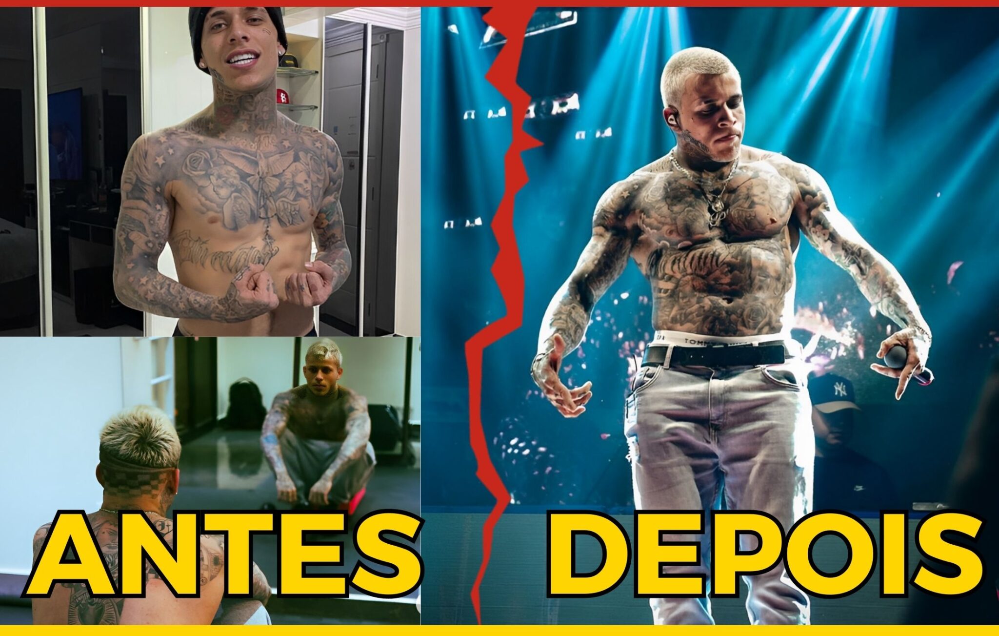 MC Pedrinho Antes e Depois: Uma Surpreendente Evolução Física